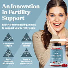 Strawberry-flavored Conception for Her gummies