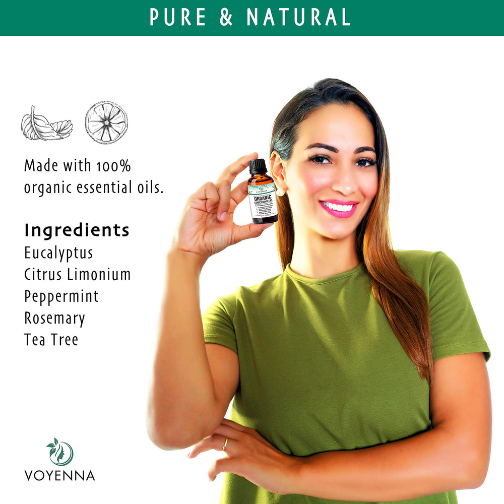 Congestion drops for respiratory support using natural plant-based oils
