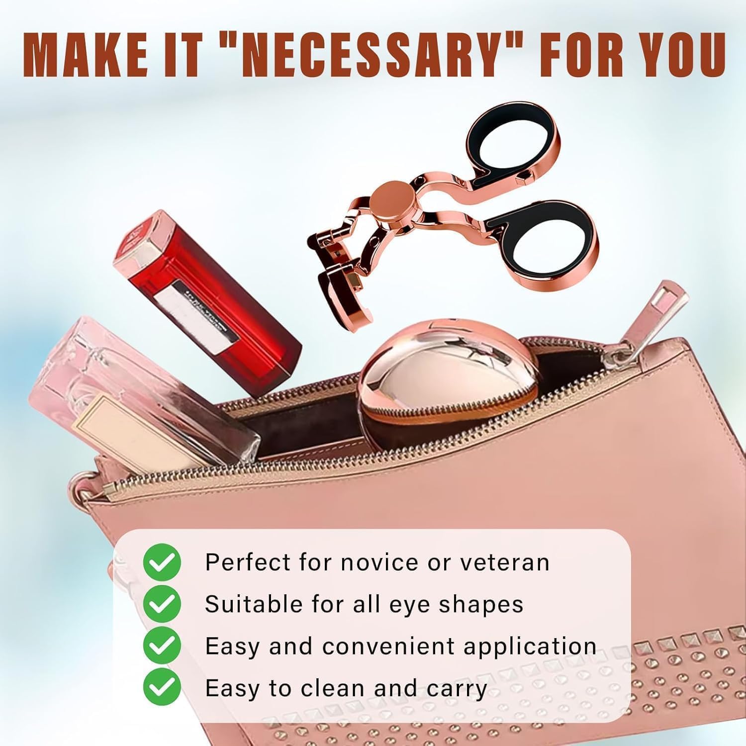 Compact and portable design fits in a bag or pocket