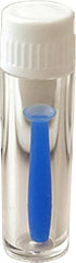 Blue multifunction contact lens tool shown in pocket or case