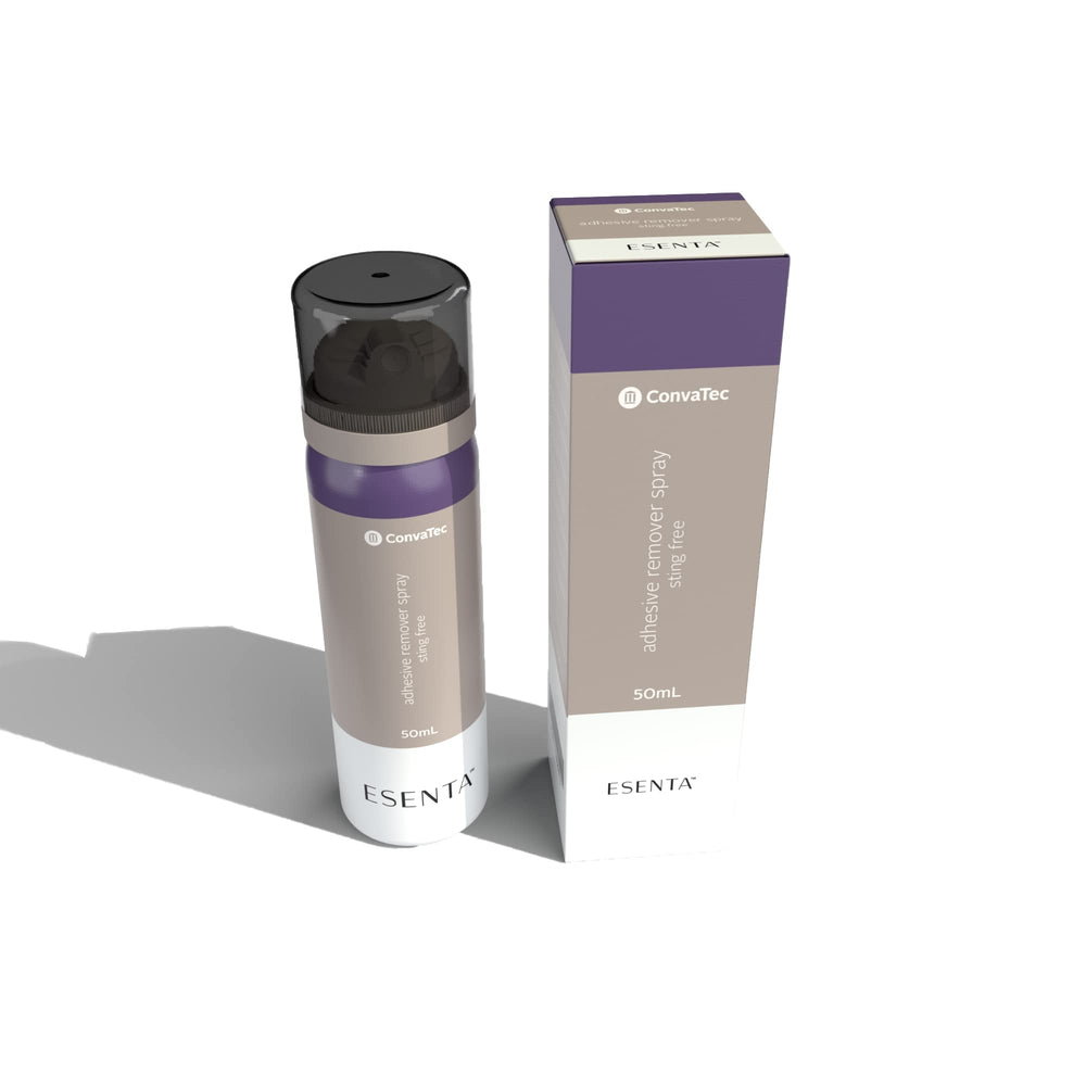 ConvaTec ESENTA packaging with simple steps for easy use.