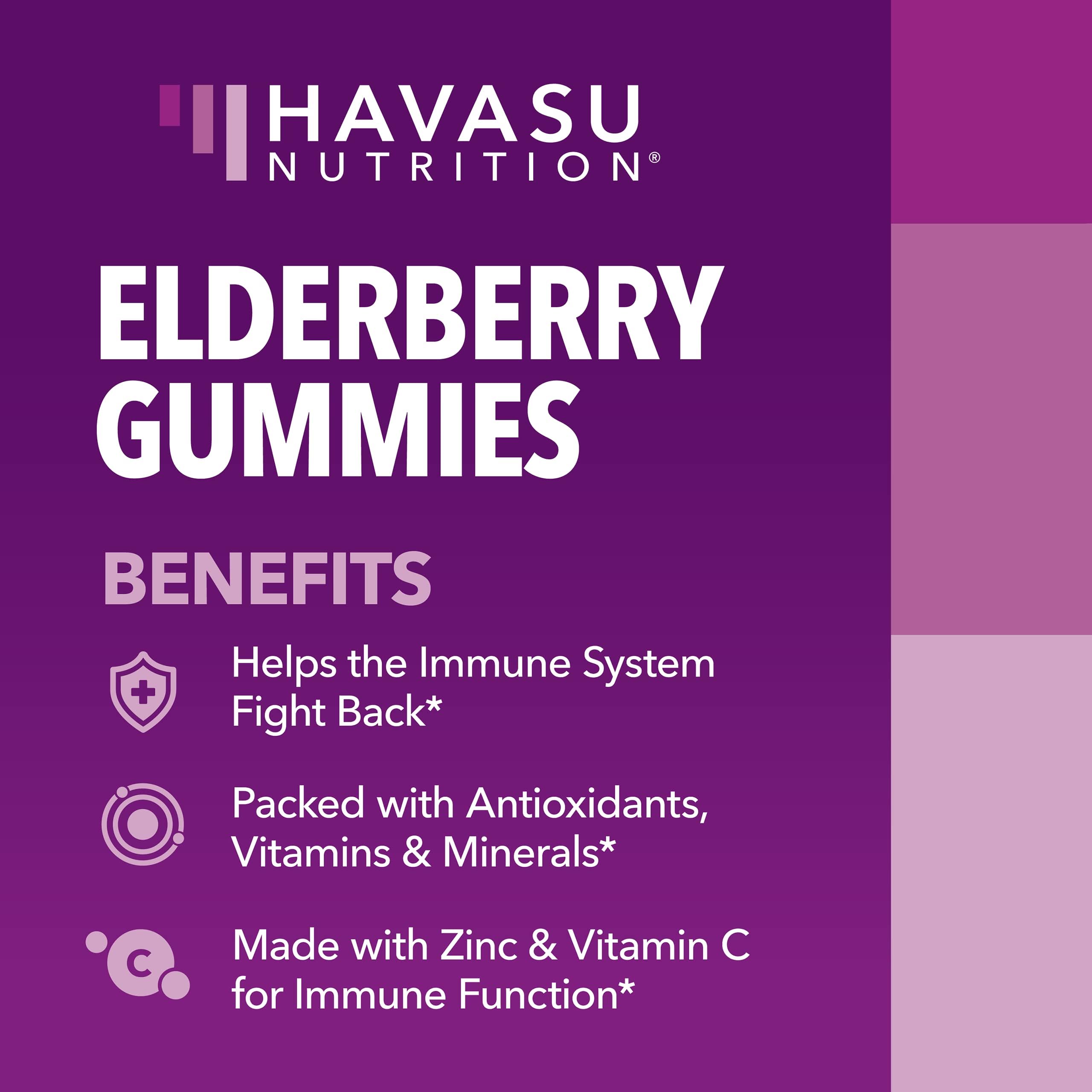 Convenient wellness elderberry gummies for daily use
