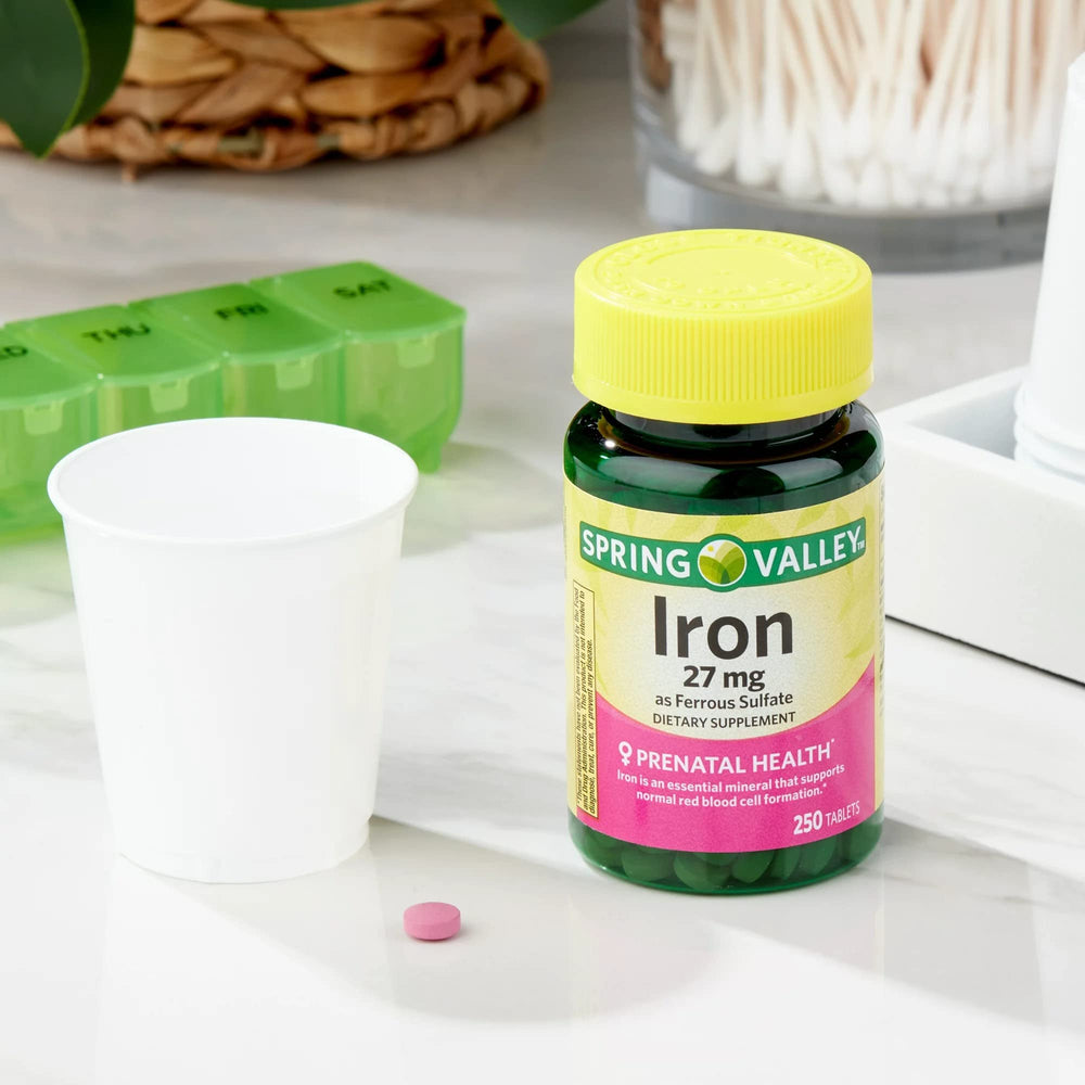 Bottle and packaging display for Convergence iron supplement