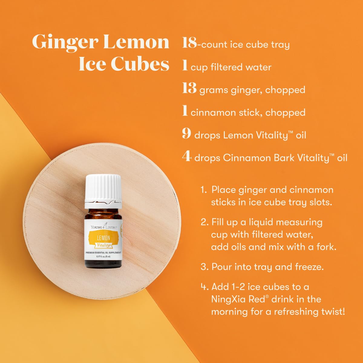 Cooking with Lemon Vitality essential oil in a pan