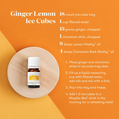Cooking with Lemon Vitality essential oil in a pan