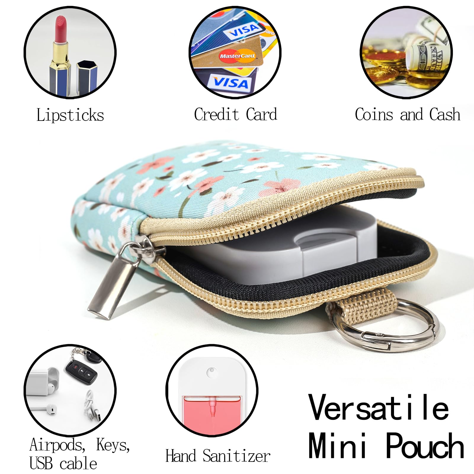 COOKOOKY 30ml sanitizer spray holder, portable and quick-access.