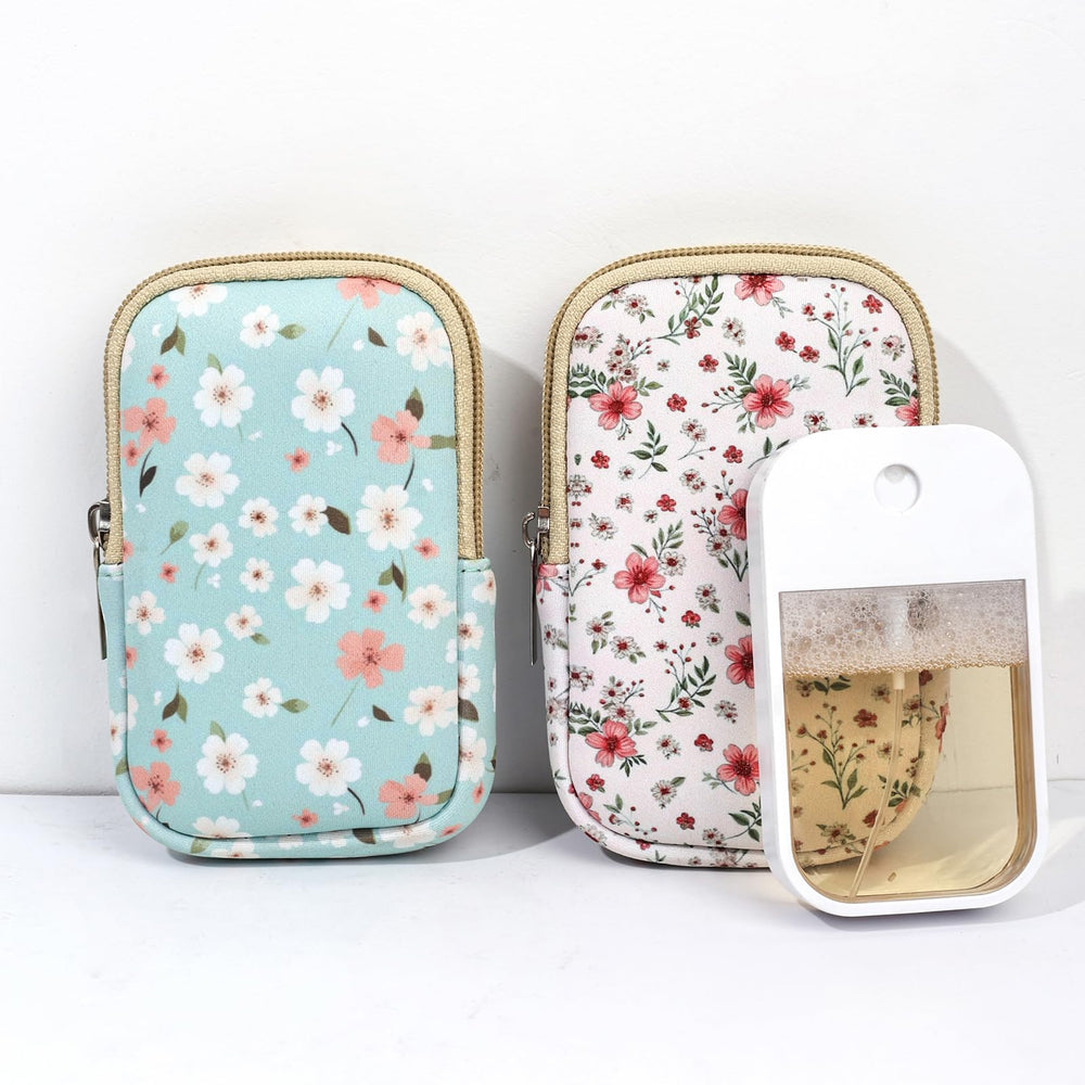 COOKOOKY mini sanitizer pouch with zipper for daily carry and style.