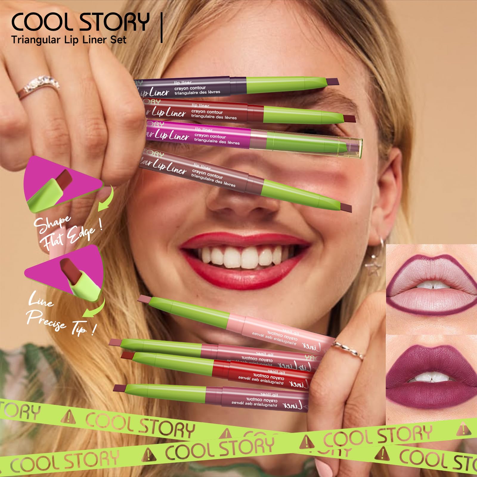 Cool Story lip liner 0-009-oz is travel-friendly.