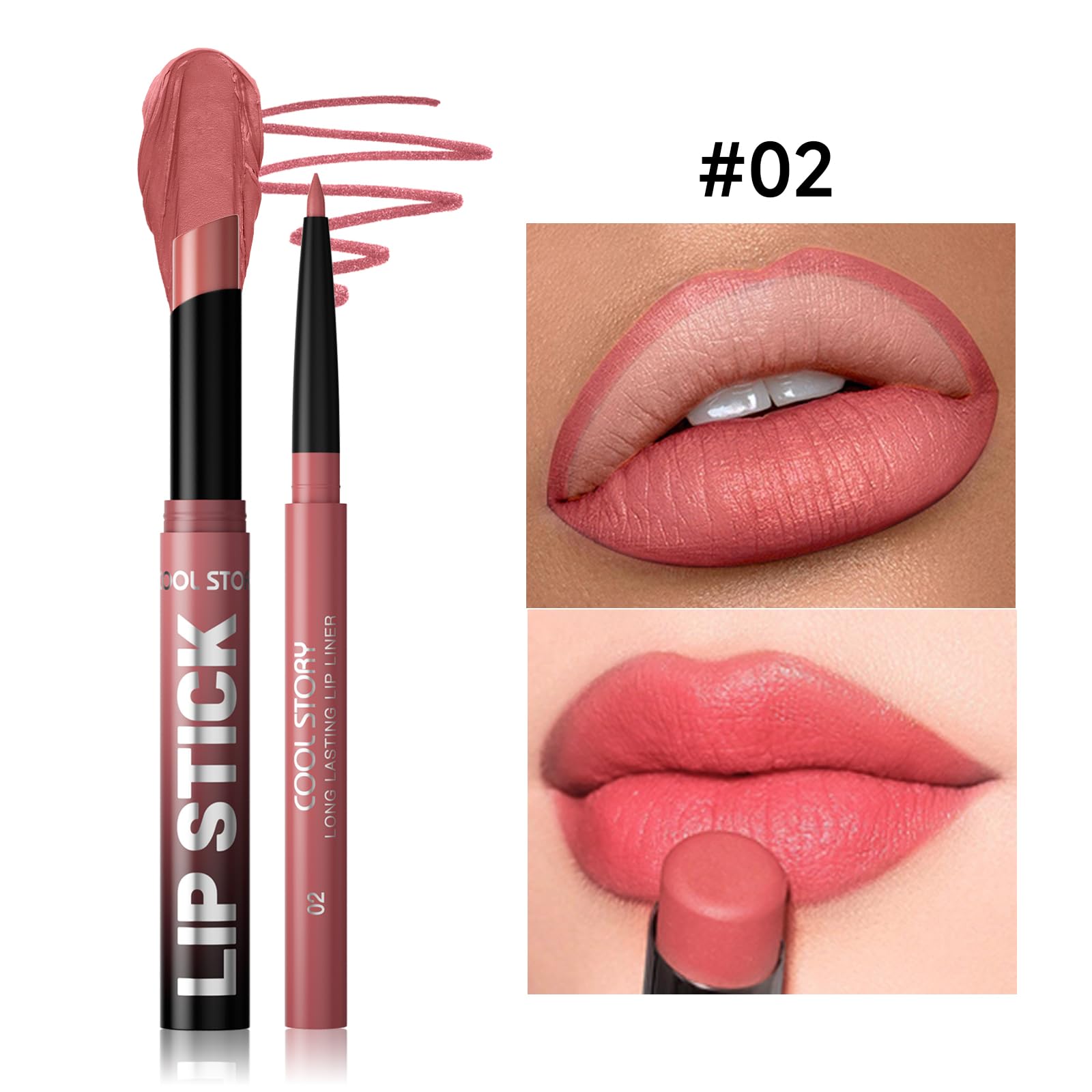 COOL STORY lipstick bullet delivers smooth coverage and vibrant color.