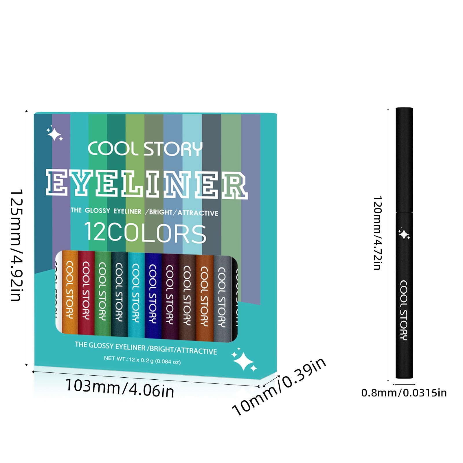 Cool Story richly pigmented shades provide even coverage.
