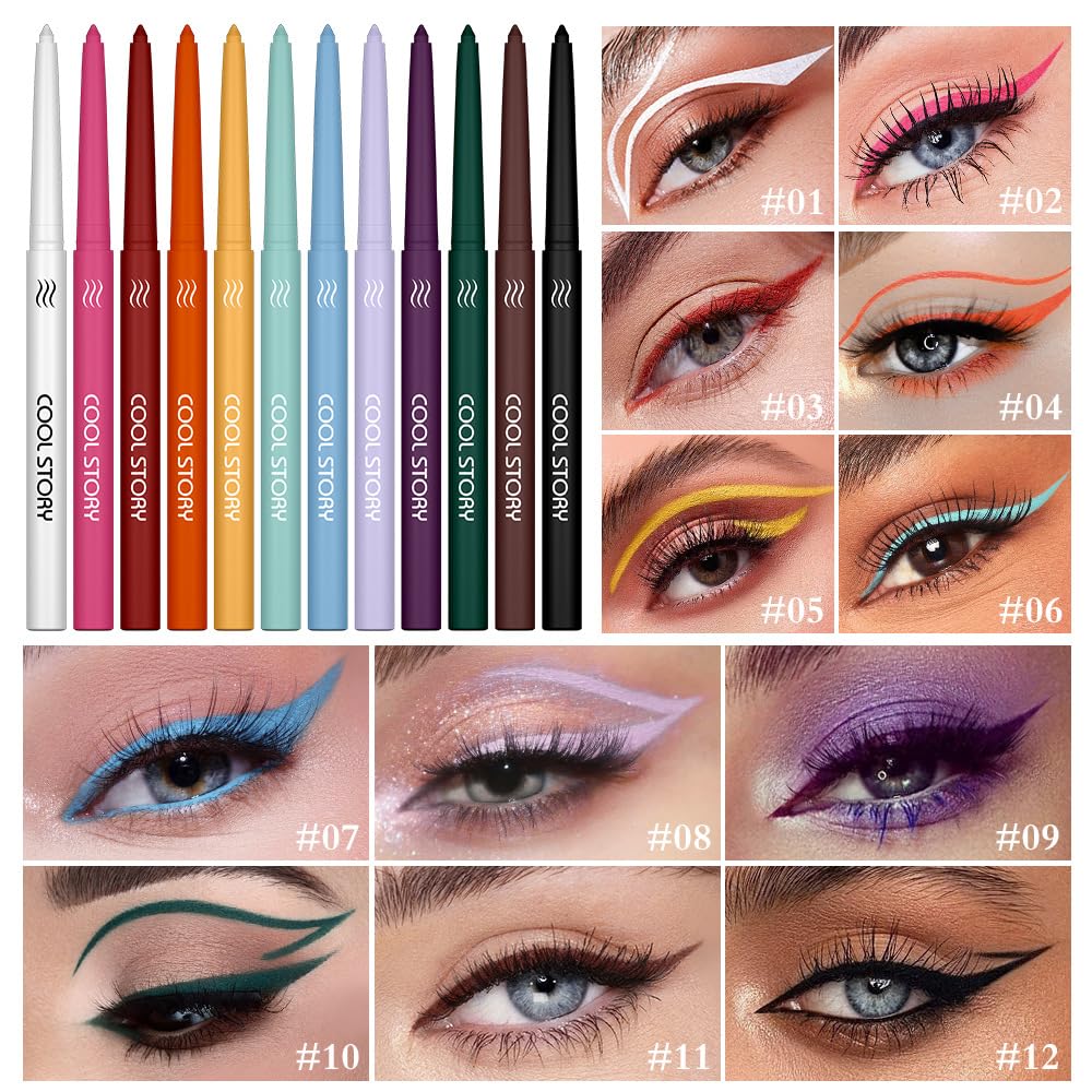 Cool Story waterproof smudge-proof eyeliner in action on eyelid