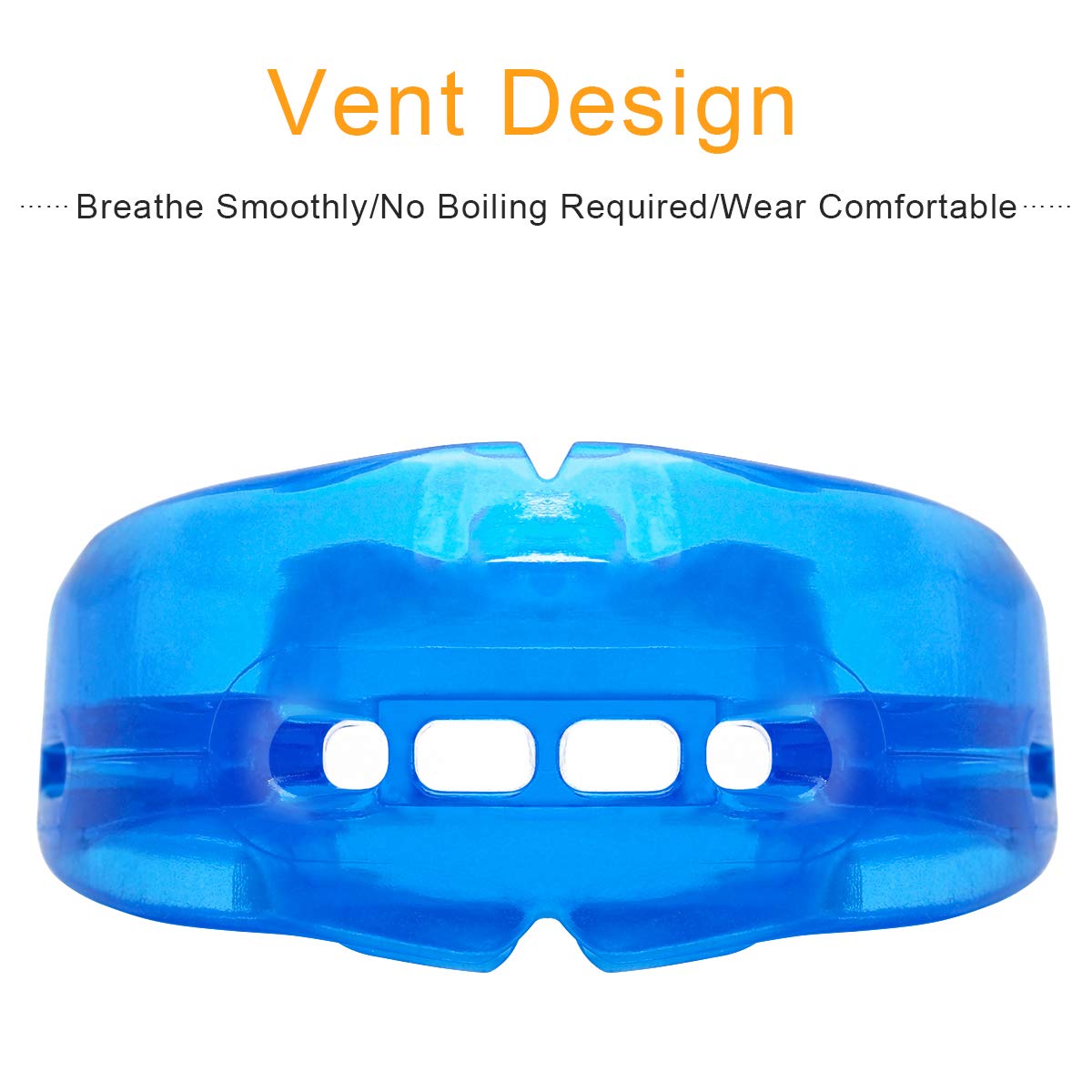 Athletic mouth guard with thick cushioning for teeth protection
