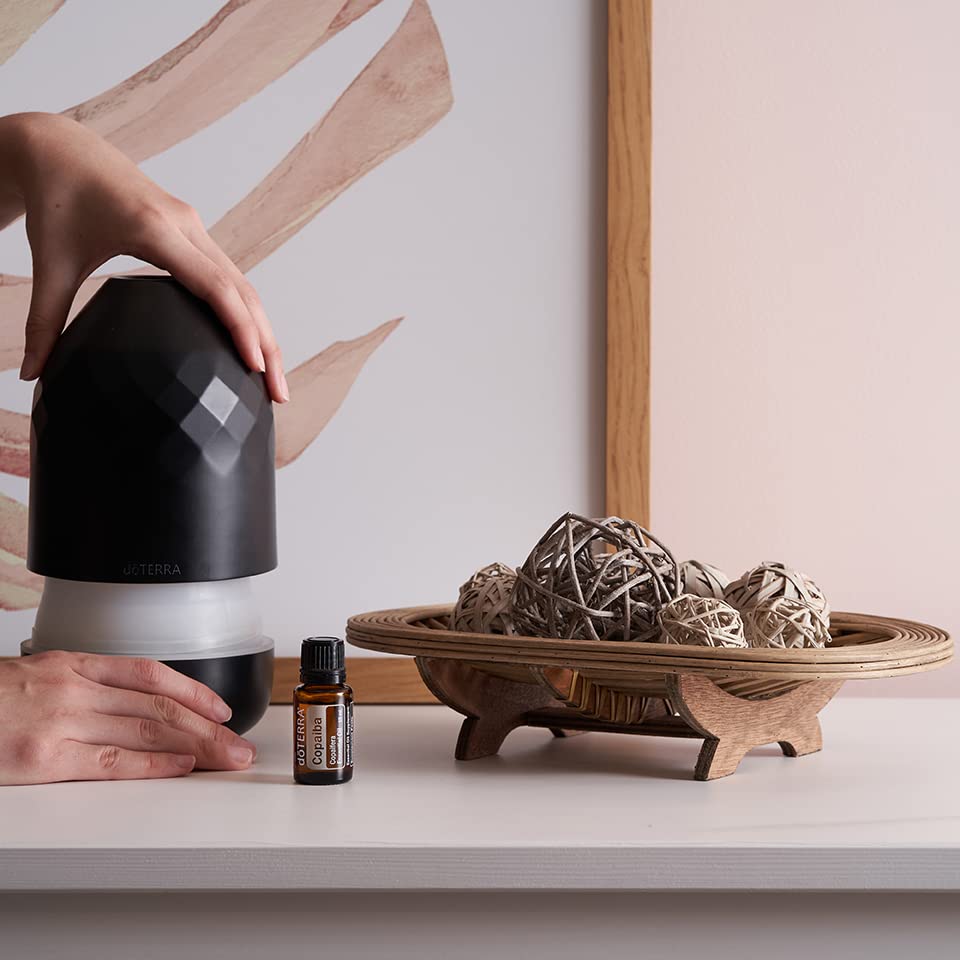 Copaiba essential oil bottle with dropper