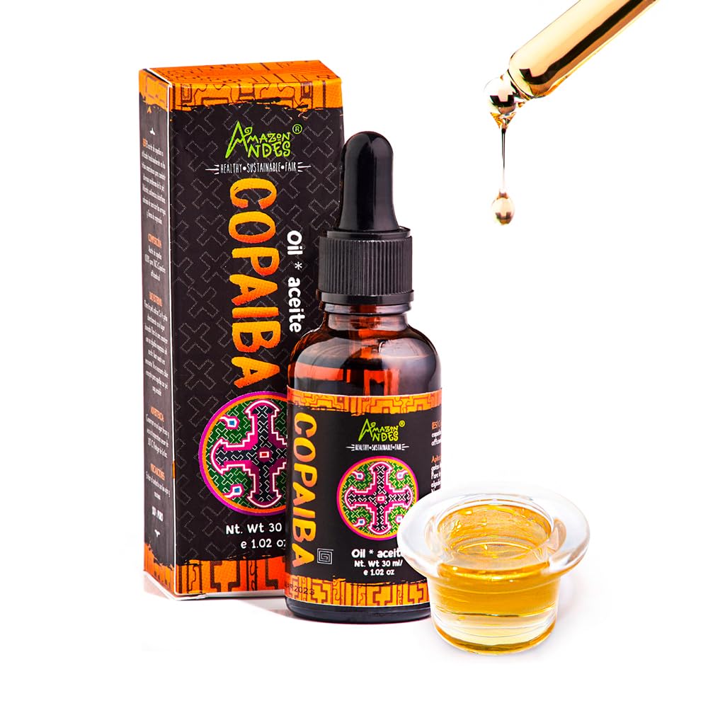 Copaiba Oil 30ml bottle in amber glass