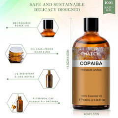 Copaiba essential oil ready for diffuser use