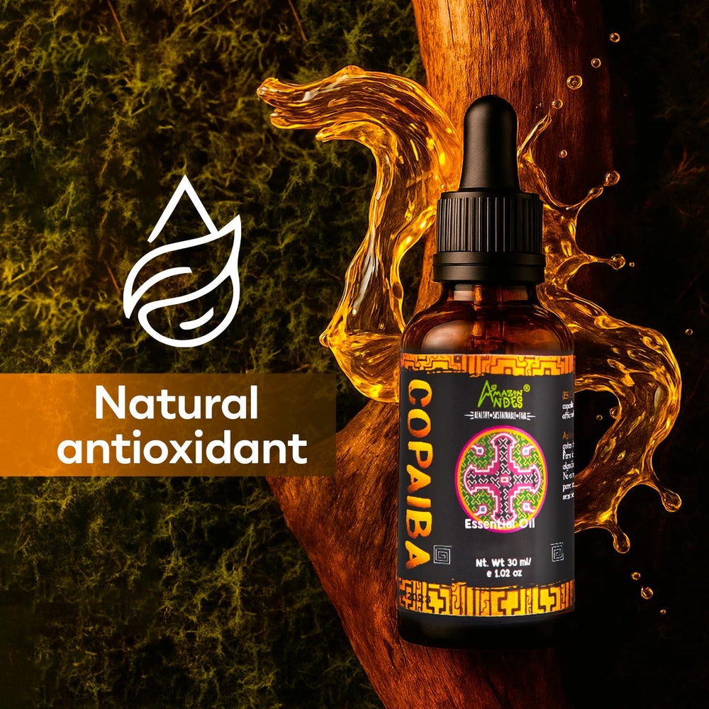 Copaiba oil massage oil application on skin