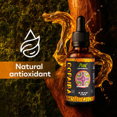 Copaiba oil massage oil application on skin
