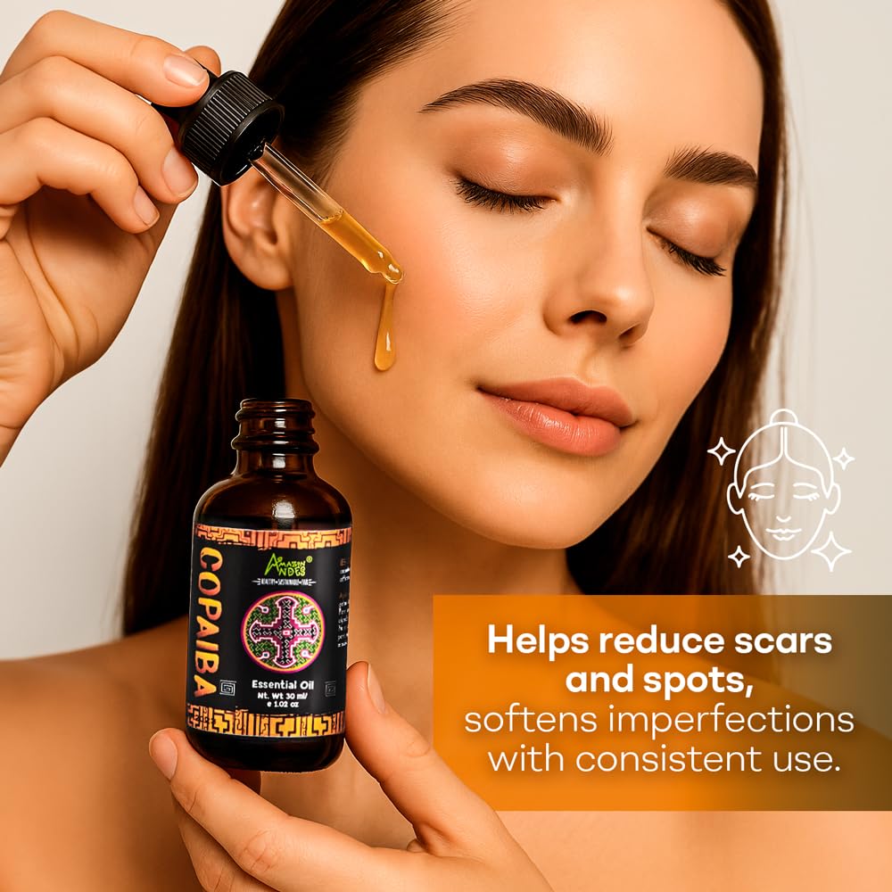 Copaiba essential oil used for skin care
