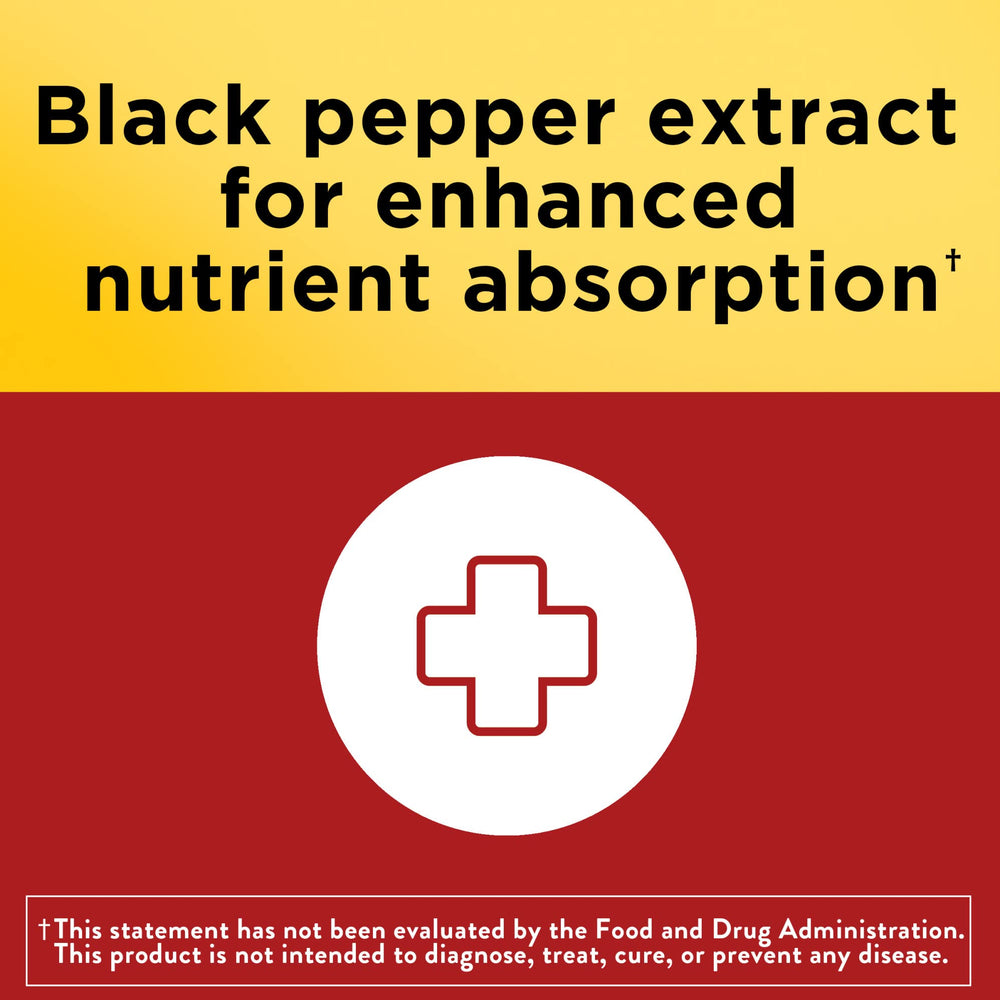 Illustration of black pepper extract improving CoQ10 absorption