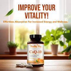 Illustration of antioxidant benefits of CoQ10