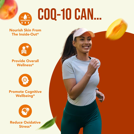 Close-up of CoQ10 200mg bottle label