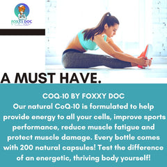 CoQ10 200mg supporting cognition, skin health, and exercise performance