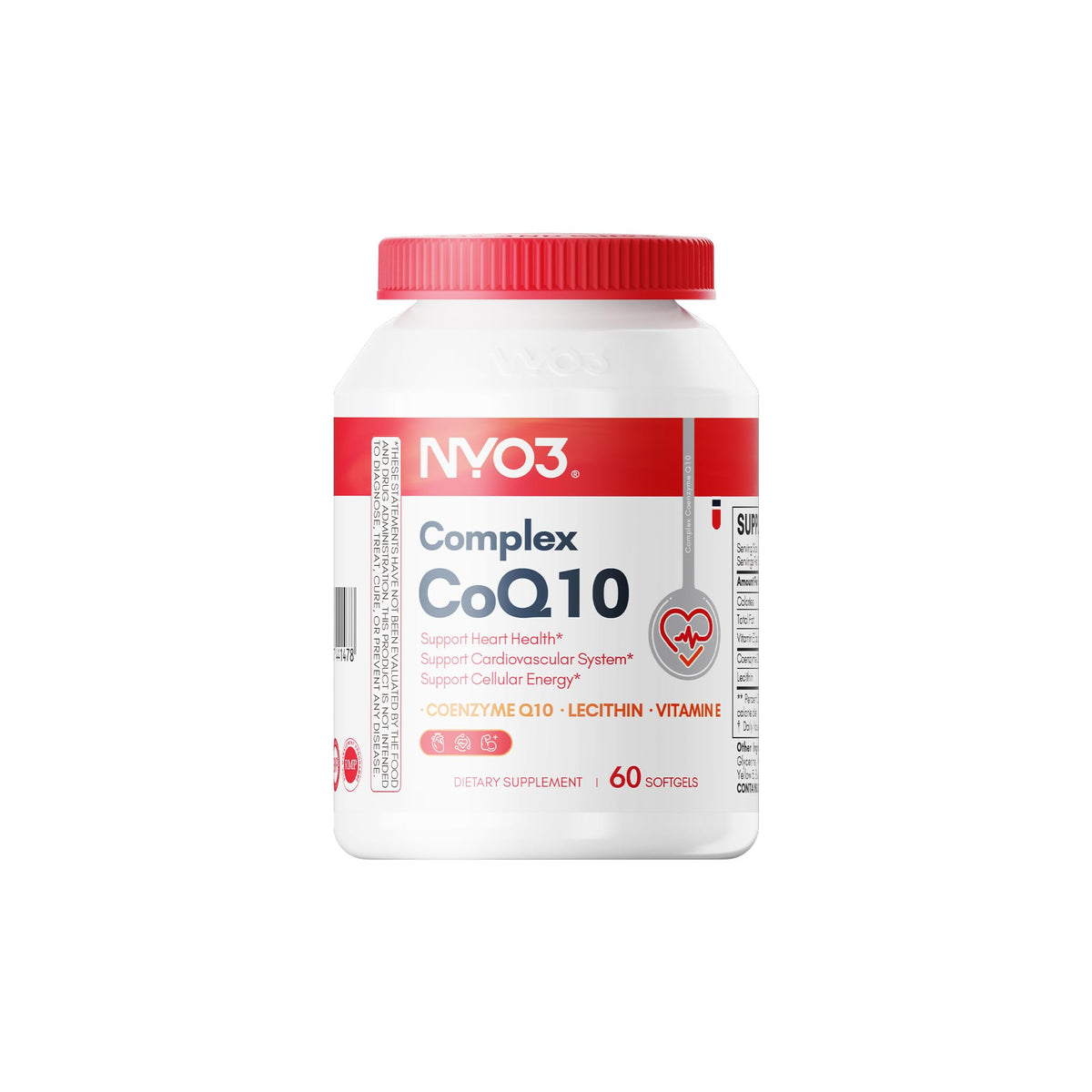 CoQ10 200mg bottle with label