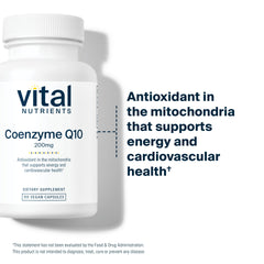 Quality assurance testing of Vital Nutrients CoQ10 in facility