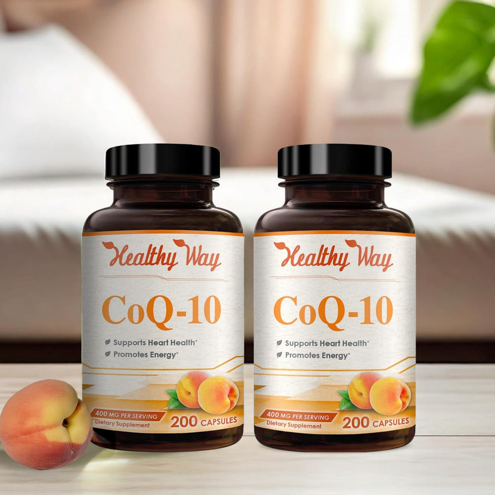 Non-GMO CoQ10 supplement packaging box