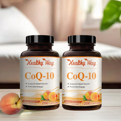 Non-GMO CoQ10 supplement packaging box