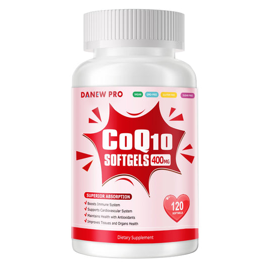 CoQ10 400mg softgels bottle - front view