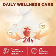 Serving size and nutrition facts highlight for CoQ10