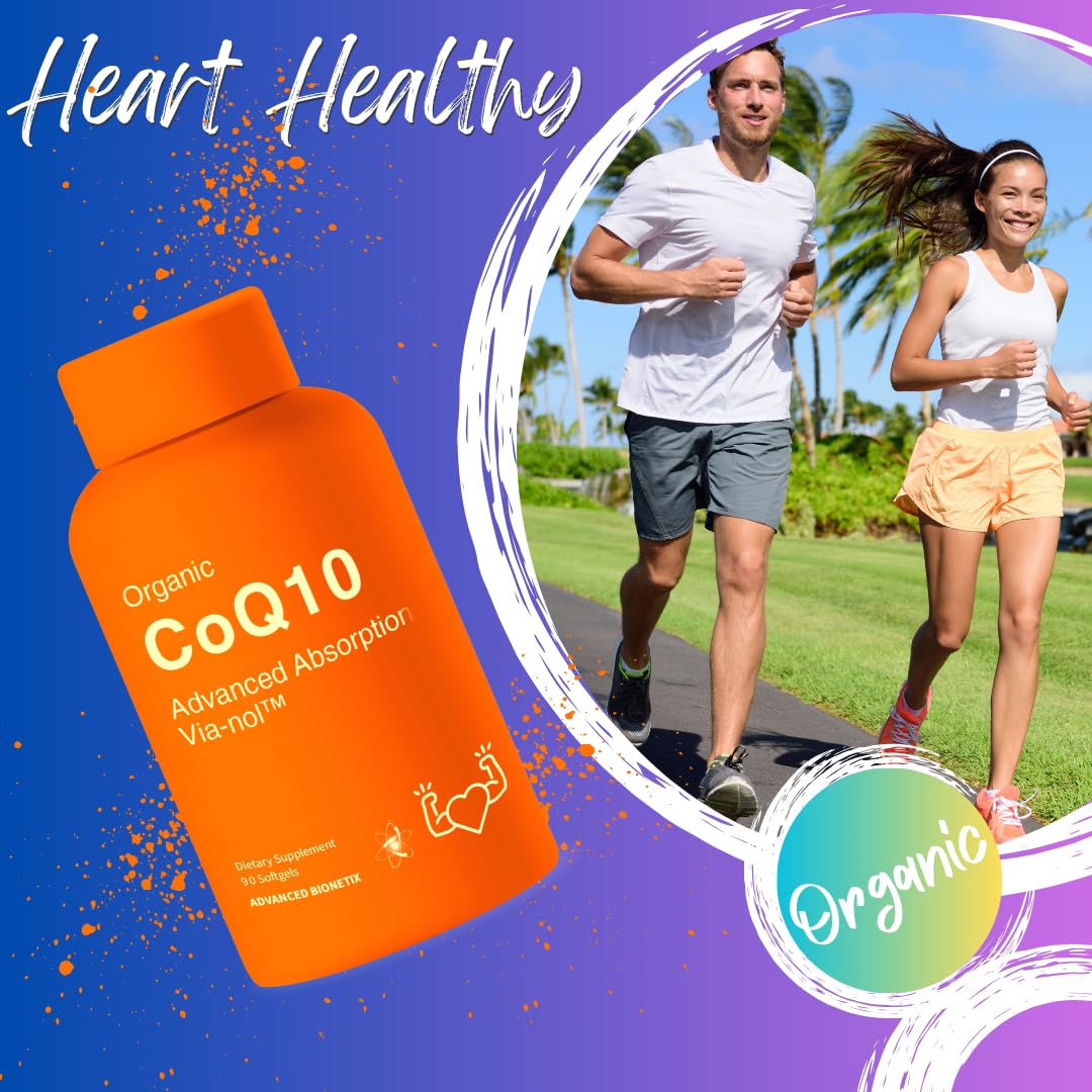 90 softgels bottle of Advanced Bionetix CoQ10