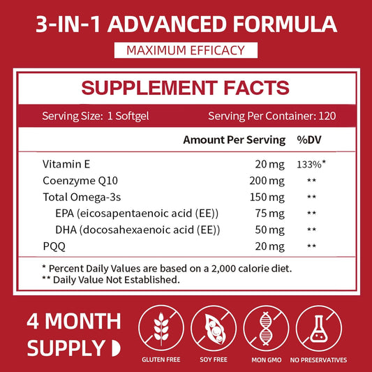 Oil-based CoQ10 absorption for enhanced bioavailability