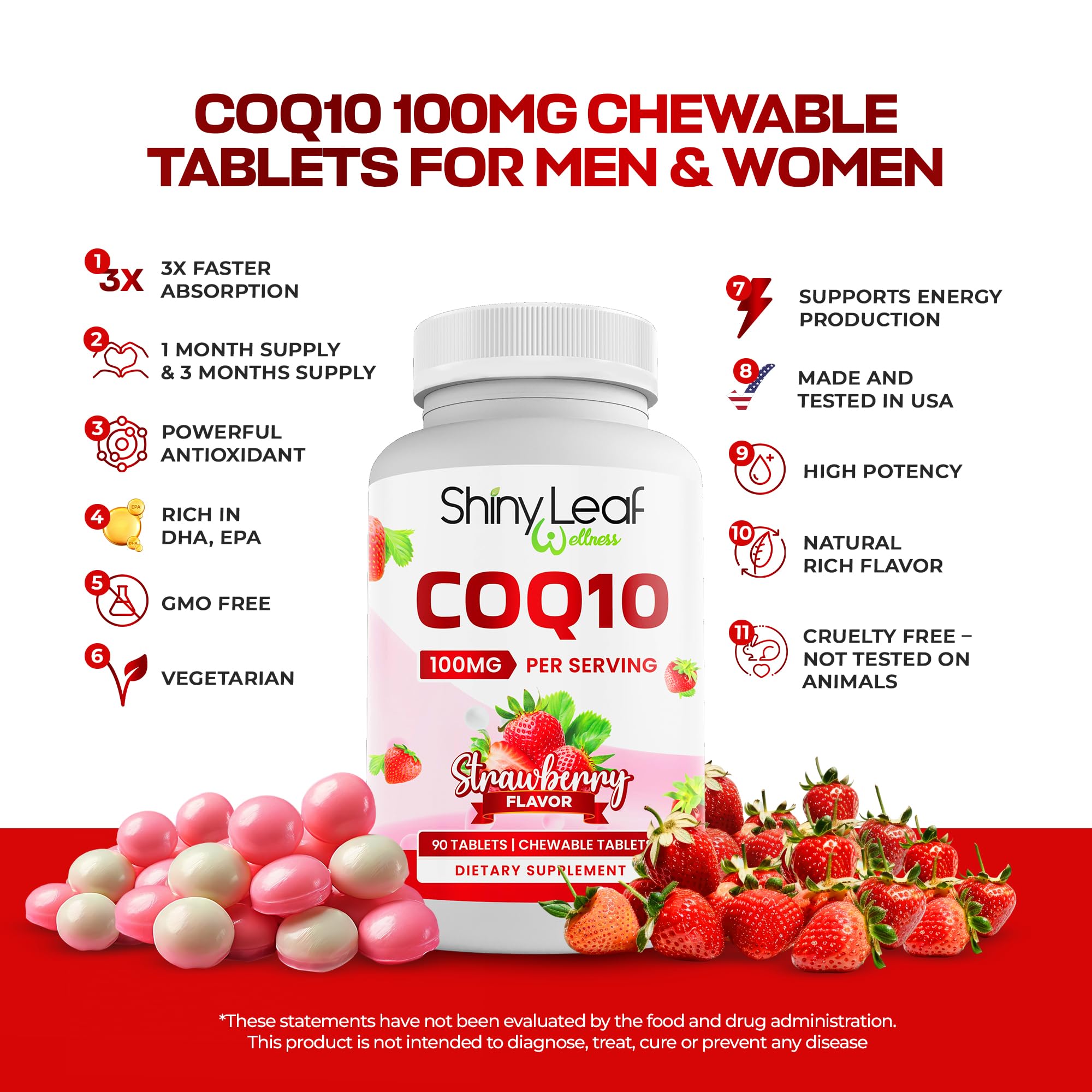 Graphic illustrating antioxidant benefits of CoQ10