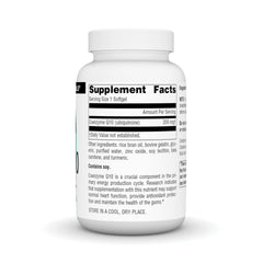 Close-up of CoQ10 antioxidant support for heart, brain, immunity and liver health.