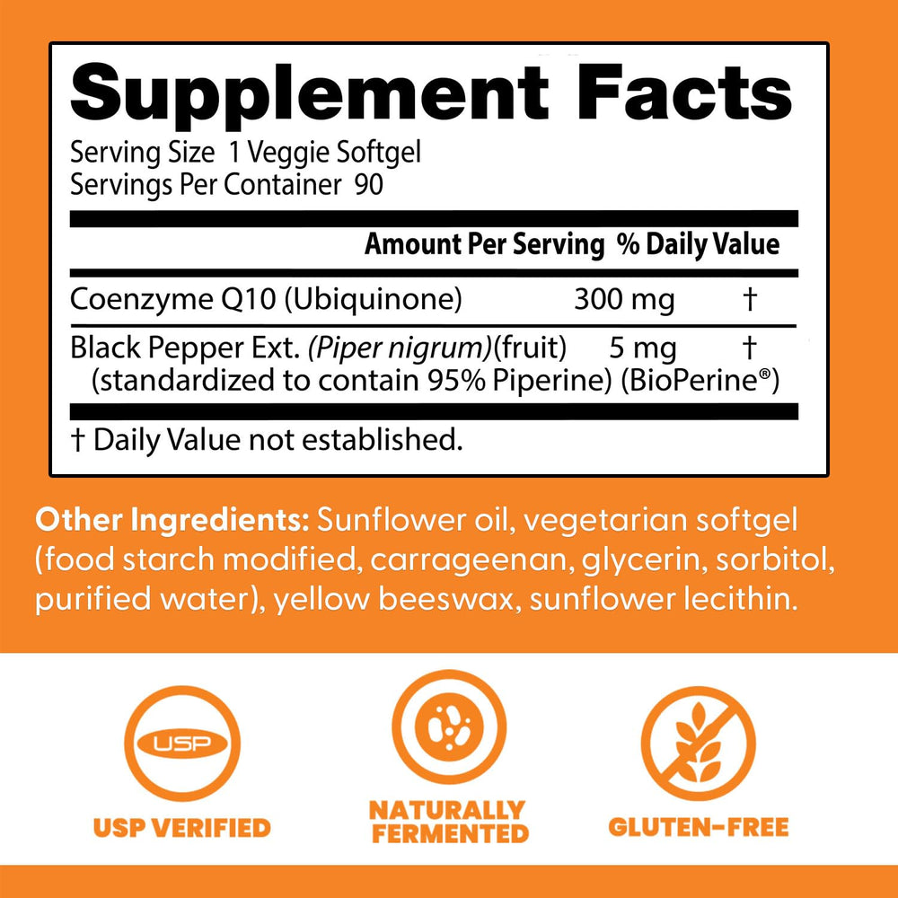 CoQ10 with Bioperine for improved absorption