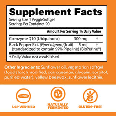 CoQ10 with Bioperine for improved absorption