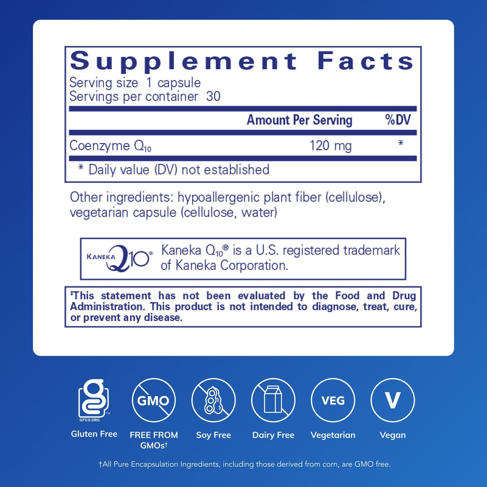 CoQ10 120 mg capsules for heart health