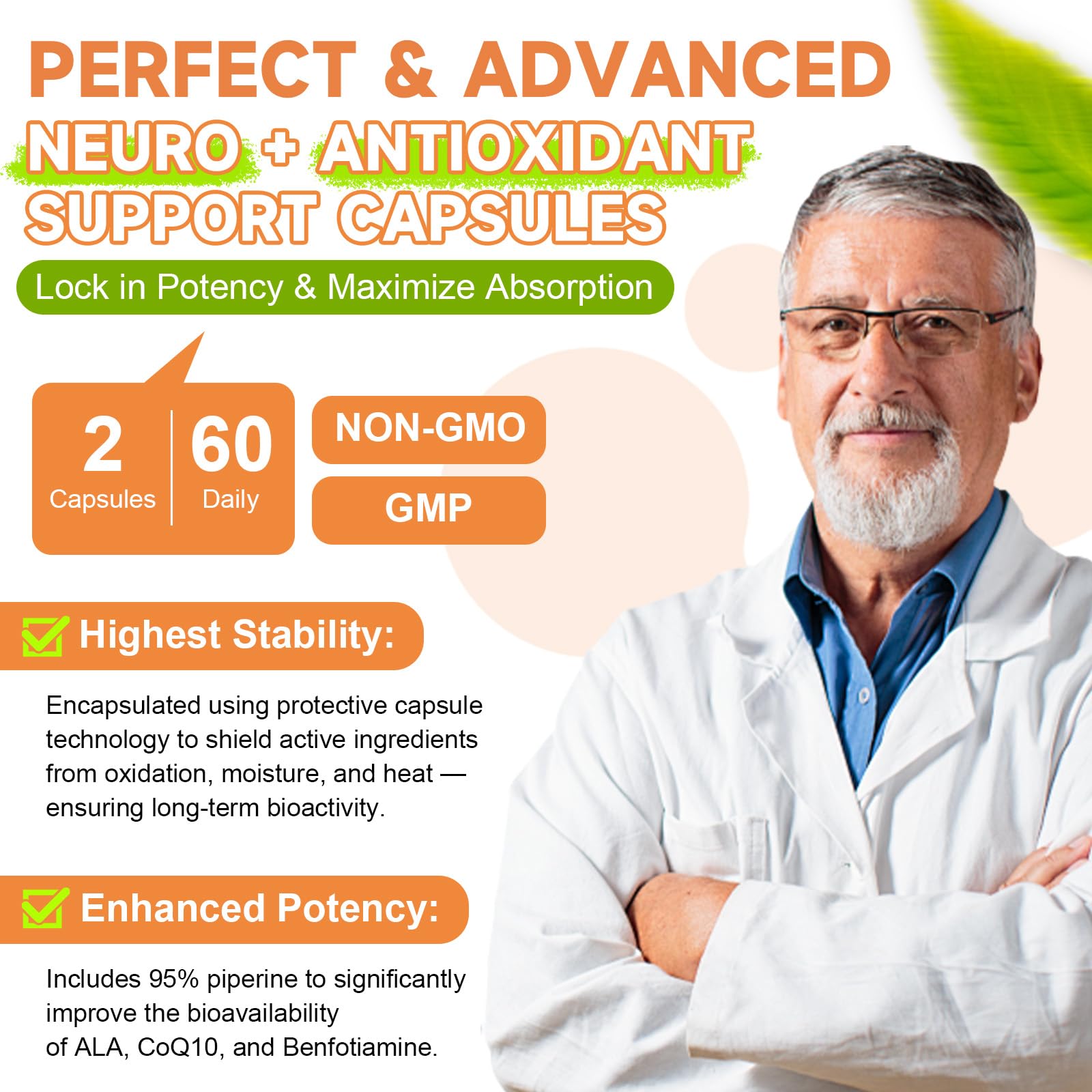 CoQ10, Chromium, and Selenium supporting energy production