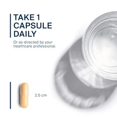Energy and stamina concept with CoQ10 supplement