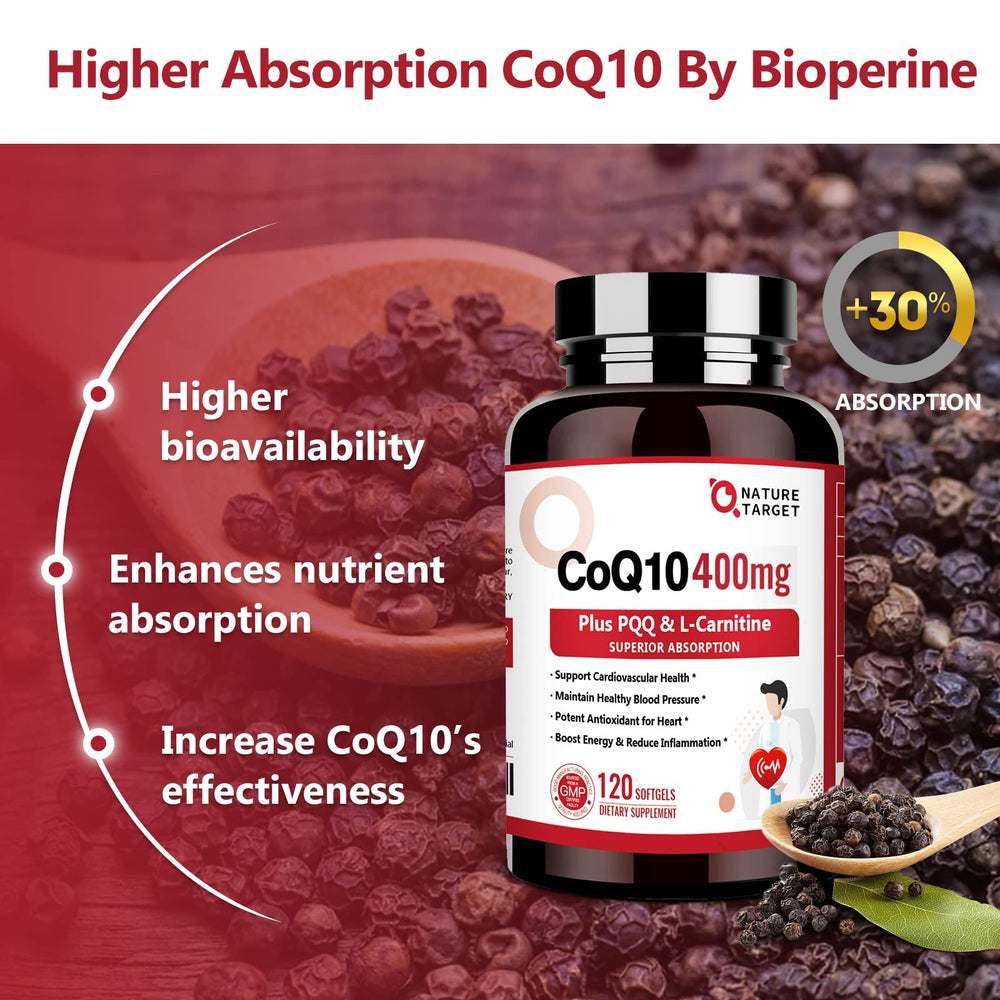 CoQ10 supports energy production, heart health and immune system