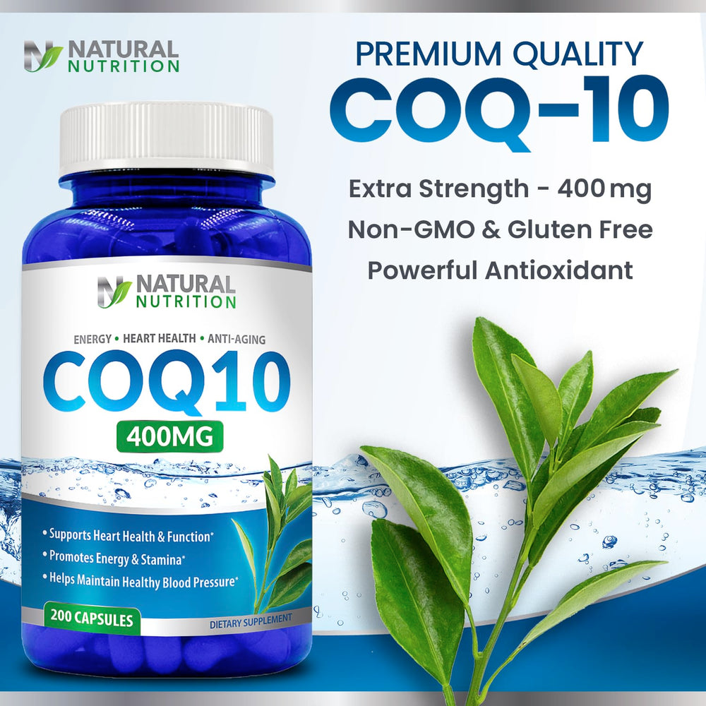 Gluten-free CoQ10 supplement label