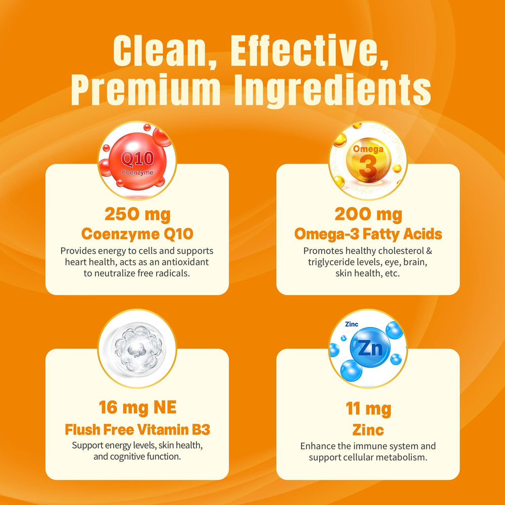 Gummies featuring Vitamin B3 and Zinc benefits