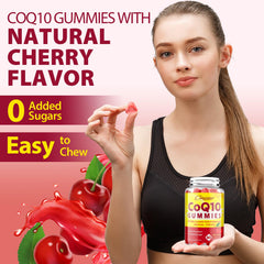 Adaptogenic mushroom blend in CoQ10 Gummies (reishi, lion's mane, cordyceps, chaga)