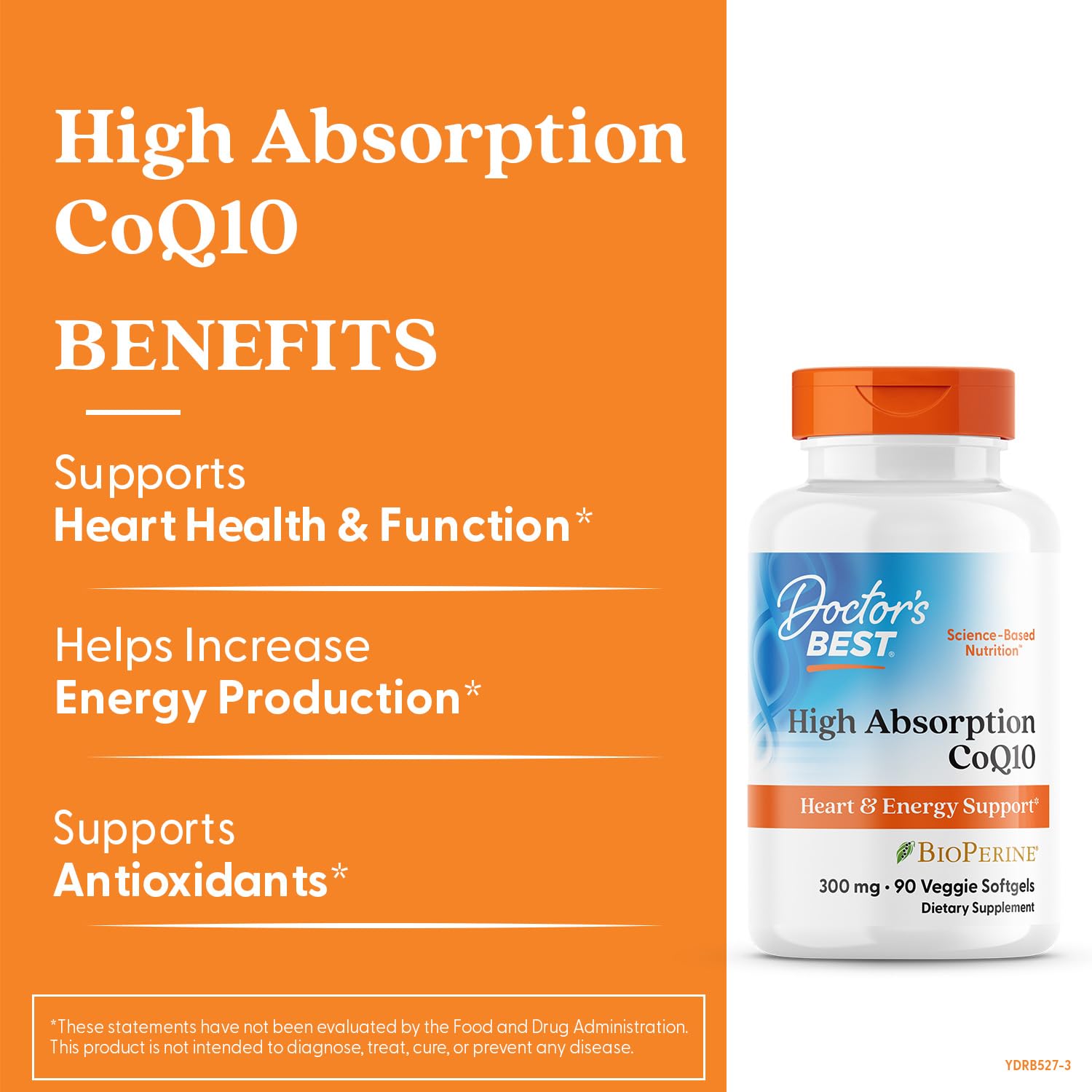 CoQ10 heart and energy support illustration