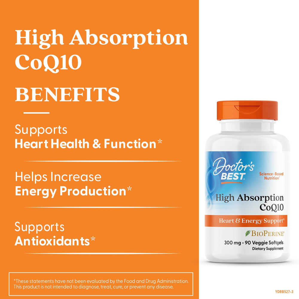 CoQ10 heart and energy support illustration