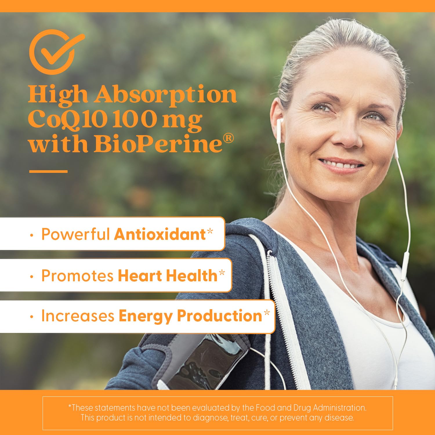 Graphic illustrating heart health and cellular energy support