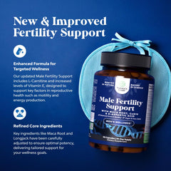CoQ10, Maca Root, and Methyl Folate capsules