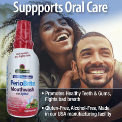 CoQ10, Olive Leaf and herbal blend ingredients used in PerioBrite mouthwash